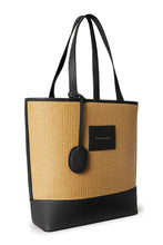 Load image into Gallery viewer, Alassio Shoulder Bag - Sunkissed Raffia & Black