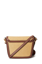 Load image into Gallery viewer, Amelia Saddle Bag - Sunkissed Raffia & Dark Brown