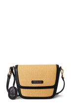 Load image into Gallery viewer, Amelia Saddle Bag - Sunkissed Raffia & Black