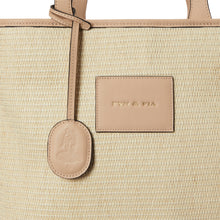 Load image into Gallery viewer, Alassio Shoulder Bag - Sand Raffia & Beige