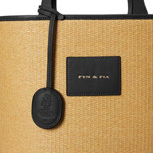 Load image into Gallery viewer, Alassio Shoulder Bag - Sunkissed Raffia & Black