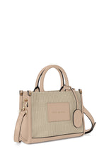 Load image into Gallery viewer, Flores Crossbody Bag - Sand Raffia &amp; Beige
