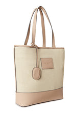 Load image into Gallery viewer, Alassio Shoulder Bag - Sand Raffia &amp; Beige

