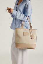 Load image into Gallery viewer, Alassio Shoulder Bag - Sand Raffia &amp; Beige

