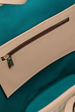 Load image into Gallery viewer, Salerno Clamshell Bag - Sand Raffia &amp; Beige
