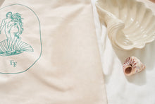 Load image into Gallery viewer, Amelia Saddle Bag - Sand Raffia &amp; Baby Blue
