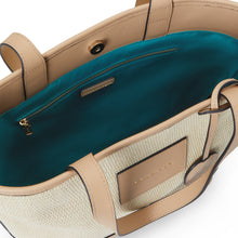 Load image into Gallery viewer, Alassio Shoulder Bag - Sand Raffia &amp; Beige
